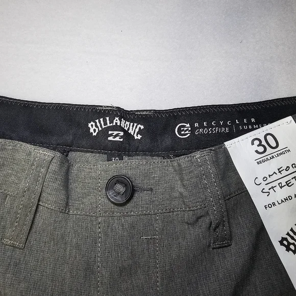 Men’s Billabong Crossfire Submersibles Board Shorts Olive Green Size 30 - Picture 5 of 10